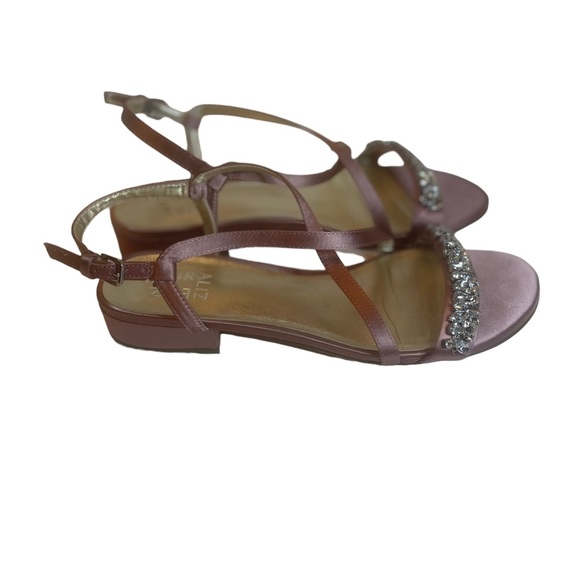 Naturalizer Strappy Sandals Mauve Crystal Embellishments Size 9M - Picture 6 of 8